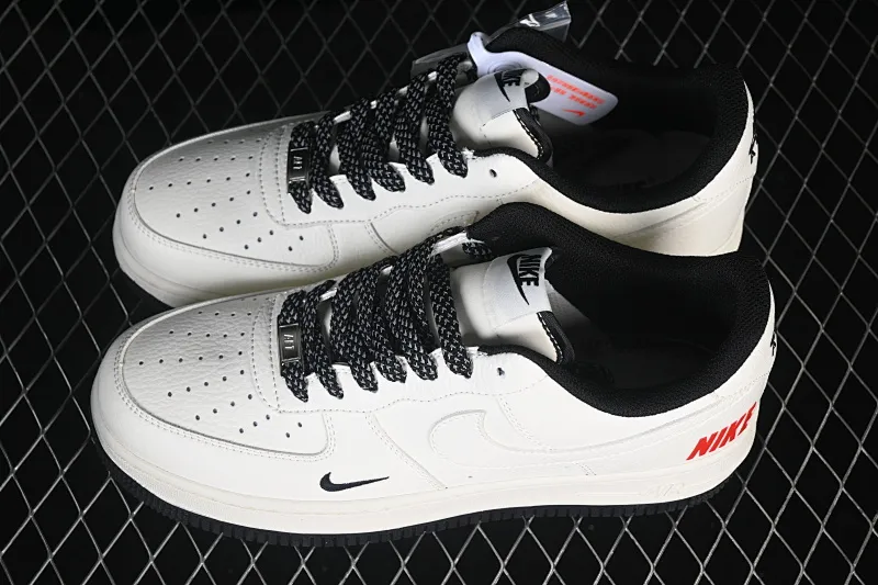 All categories Nk Air Force 1 Air Force series Nk Air Force 1 Low Air Force low-top Nike Air Force 1'07 Low beige black and red contrast Air Force 1 low-top casual sneakers MM3399-813